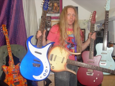 Jamie in Starbug Studios With Danelectros Jamie in Starbug Studios With Danelectros